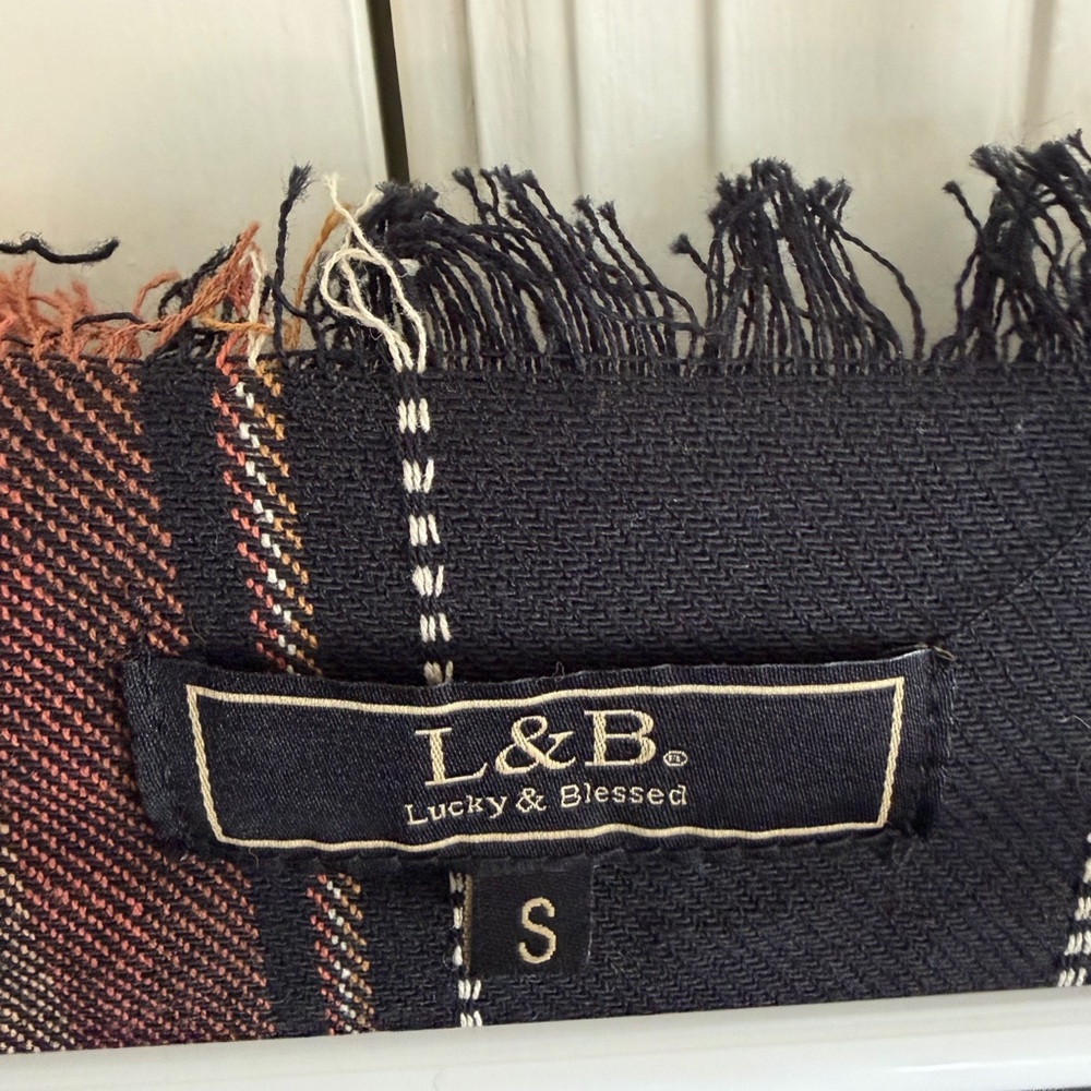 Lucky & Blessed Multicolor Striped Asymmetrical Vest - Picture 3 of 4